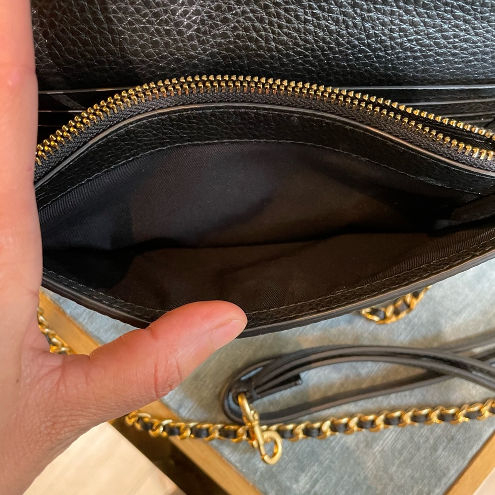 New, authentic britten chain wallet w wristlet black crossbody - Picture 9 of 14